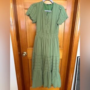 BTFBM Midi Dress - Green
